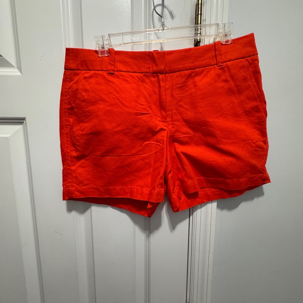 J. Crew Orange Shorts Vibrant Casual Wear size 6